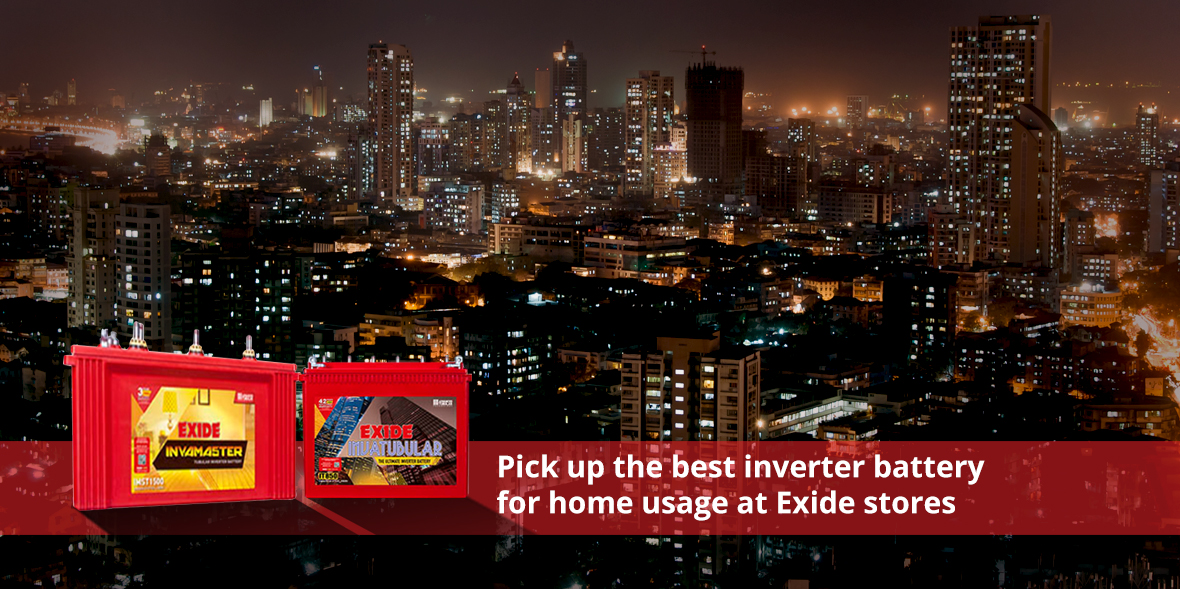 Get the best inverter battery for home usage at Ex