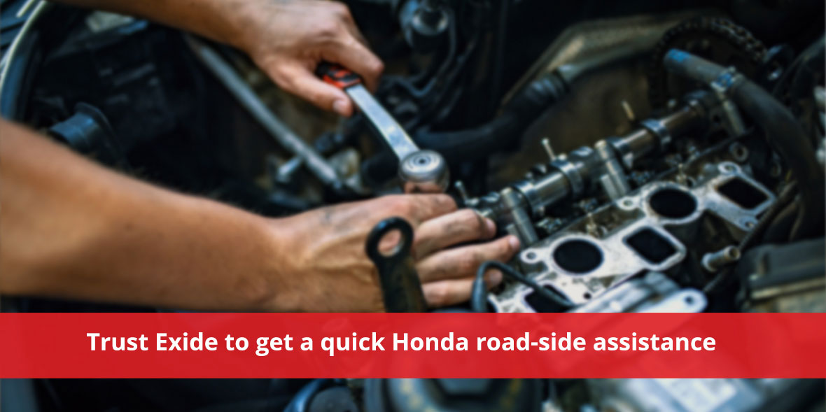 Trust Exide to get a quick Honda road-side assista