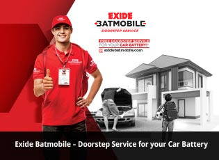 Exide Batmobile - Doorstep Service for your Car Ba
