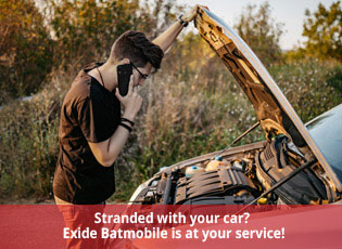Stranded with your car? Exide Batmobile is at your