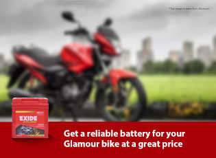 Get a reliable battery for your Glamour bike at a 